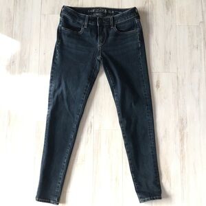 AEO Dark Indigo Super Stretch X4 Jegging Jeans